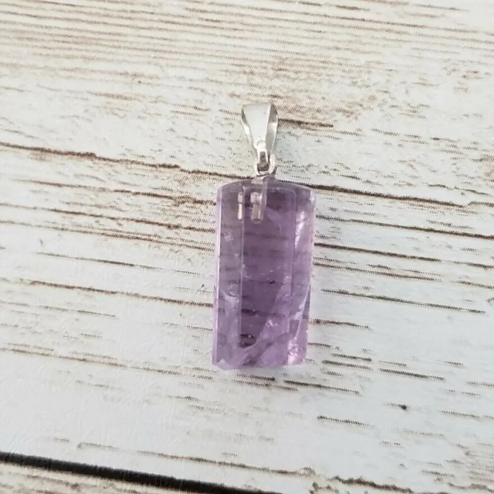 Light Purple Gem Pendant - (No Chain Included)